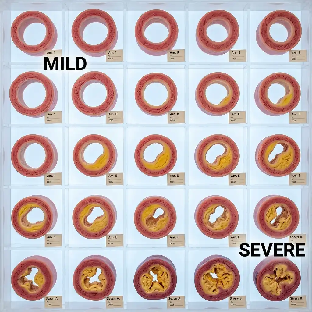 Artery cross-section comparison